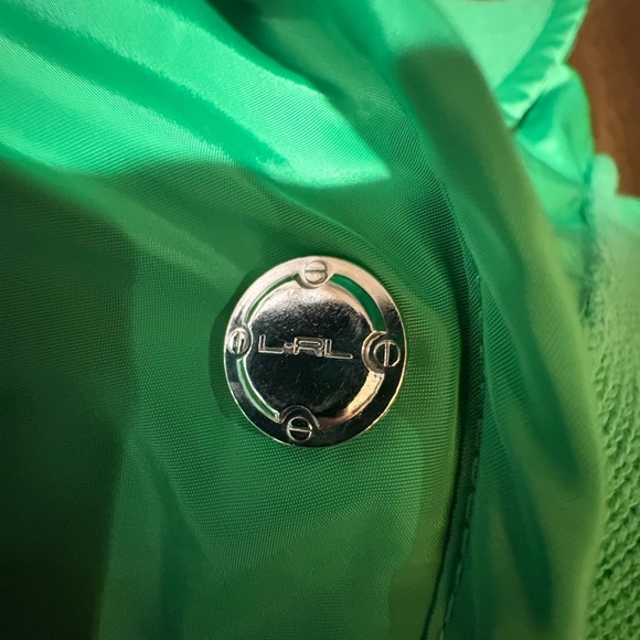 Vintage Ralph Lauren Active Shawl Collar 100% Cotton Kelly Green Sweater - Picture 11 of 11